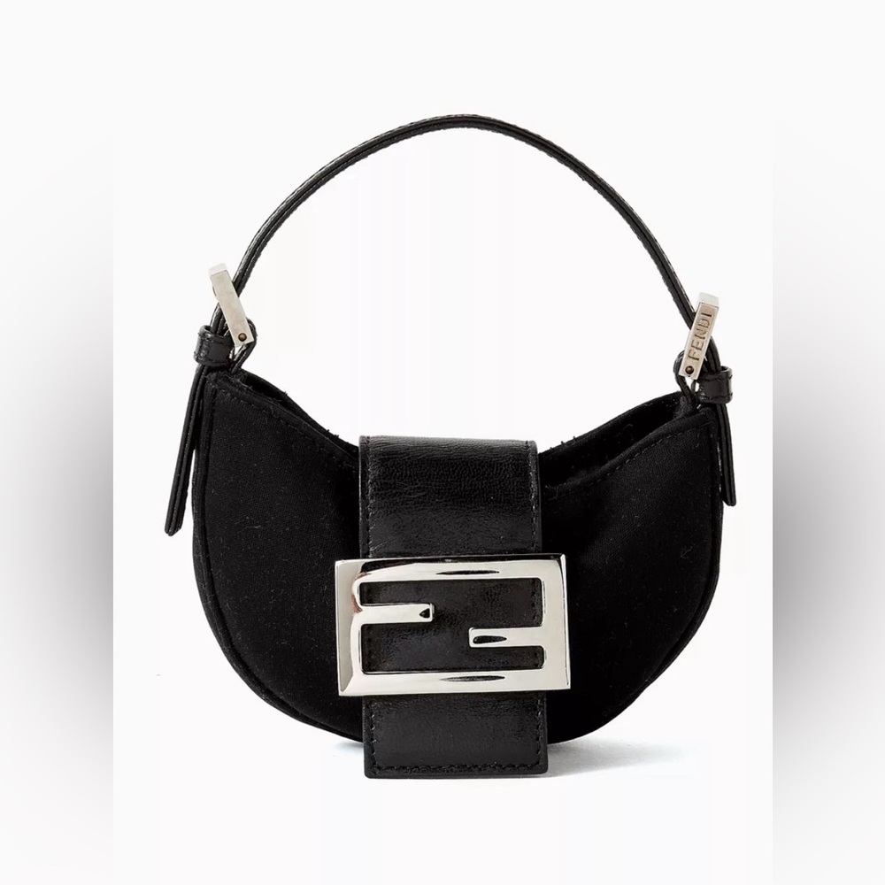 Fendi Vintage Mini Croissant | Black Neoprene